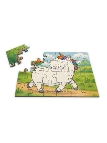Mr. & Mrs. Panda Puzzle Einhorn Stolzieren Design ohne Spruch in Weiß
