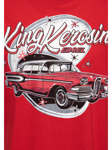 King Kerosin King Kerosin Print T-Shirt Edsel in rot