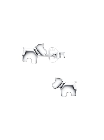 Alexander York Kinderohrstecker HUND TERRIER in 925 Sterling Silber, 2-tlg.