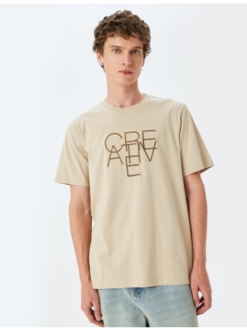 KOTON TSHIRT SS in Beige