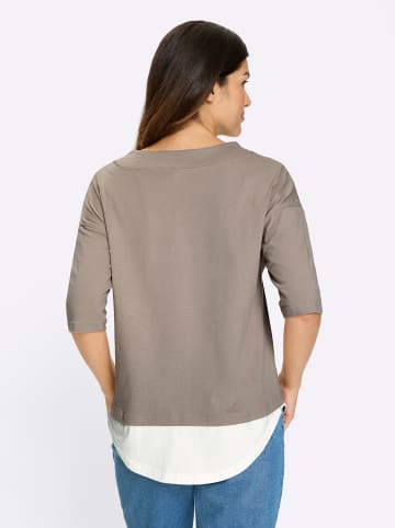 Sieh an! 2-in-1-Shirt in sesam-ecru