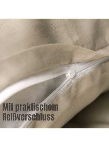 Schöner Wohnen Kollektion Satin Bettwäsche PLAIN in Beige
