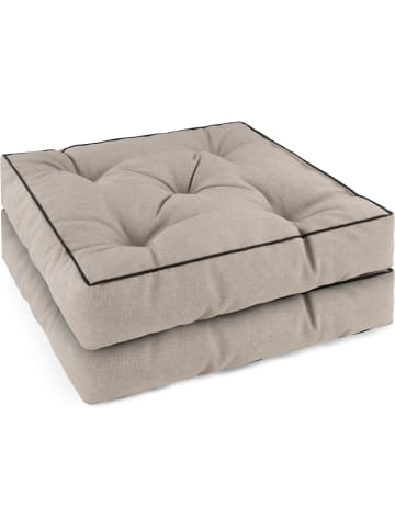 Aspero 2 Stuhlkissen 45x45 cm Murcia in Beige