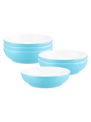 Seltmann Weiden 6er Set Foodbowls Liberty Pure Colors in ø 25 cm in Lagoon Blue
