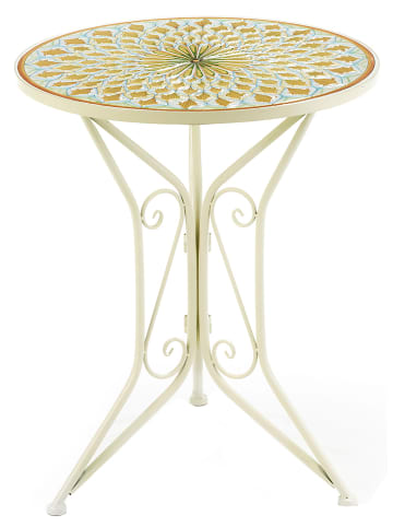 kobolo Garten-Bistrotisch MEDITERANO61 in Weiß