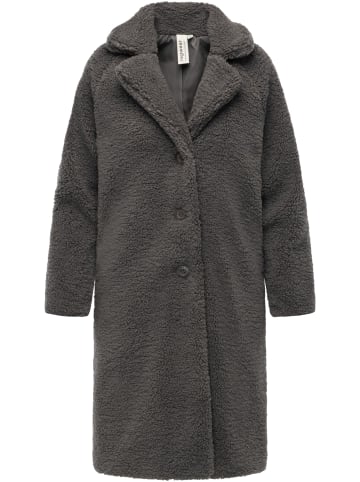 ragwear Fellimitatmantel Tedyco YOUMODO in Stone Grey