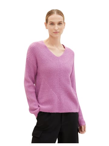 Tom Tailor Pullover in mauvy plum melange