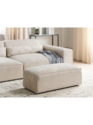 Beliani Ottomane HELLNAR in Beige - (W) 52 x (H) 39 x (L) 102 cm