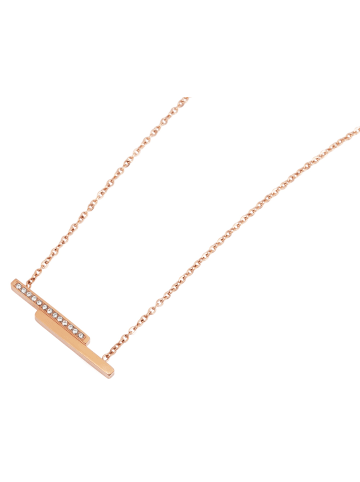 Adeliás Damen Halskette mit Anhänger – aus Edelstahl in gold