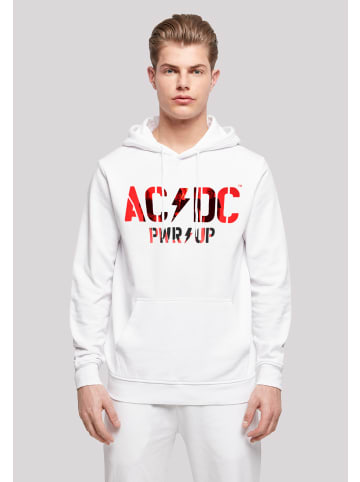 F4NT4STIC Basic Hoodie ACDC Rock Band PWRUP Photo Logo in weiß