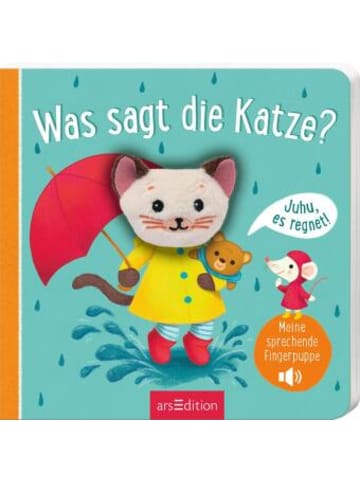 ars edition Buch - Meine sprechende Fingerpuppe: Was sagt die Katze?