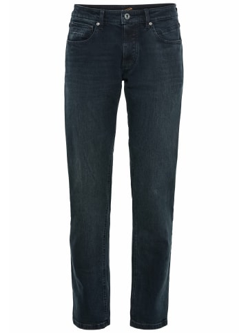 Camel Active Relaxed Fit 5-Pocket Jeans mit leichten Used-Effekten in Dunkelblau