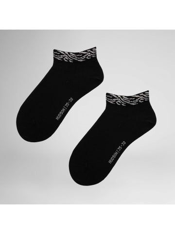 Hudson Sneakersocken Zebra hautfreundlich in Black