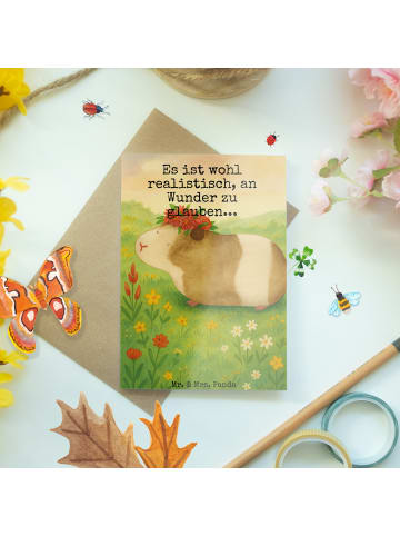 Mr. & Mrs. Panda valentinstagskarte Meerschweinchen Weisheit Des... in Weiß