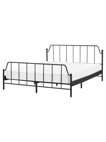Beliani Doppelbett MAURESSAC in Schwarz - (W) 165 x (H) 94 x (L) 206 cm