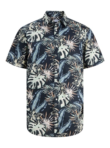 JACK & JONES PLUS Hawaii-Hemd in Black