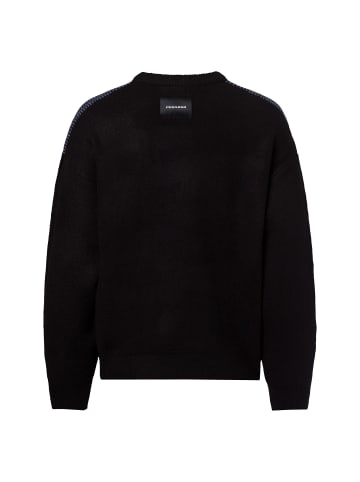 PEGADOR Strickpullover Tripole in schwarz lila - 0001