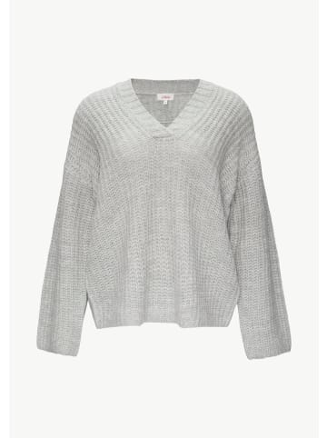 s.Oliver Strickpullover in 9400_grau meliert