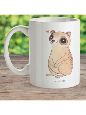 Mr. & Mrs. Panda Becher Plumplori Glücklich ohne Spruch in Weiß