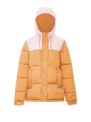 Libbi Wattierte Steppjacke in Aprikose Süßes Pink