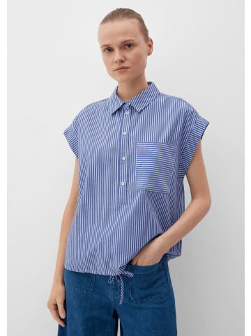 s.Oliver Bluse kurzarm in Blau