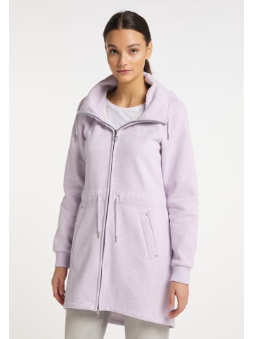 myMo Damen Sweatjacke in Rauchlila Melange