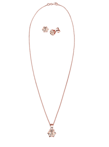 Elli Schmuckset 925 Rosegold in Rosa