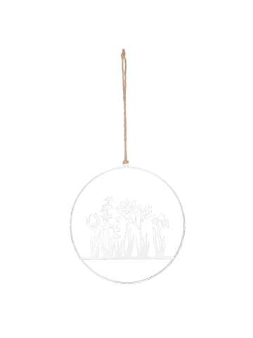 UNUS Aufhänger Blumenornament in Rost