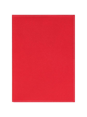BRUNNEN Buchkalender 796 A5 1 Woche/2 Seiten Kunstleder-Einband rot 2027