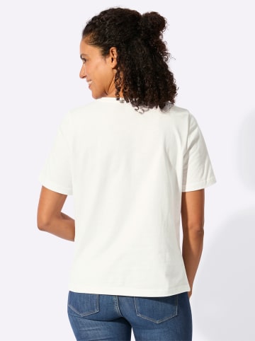 WITT WEIDEN Kurzarm-Shirt in ecru-erdbeere-bedruckt