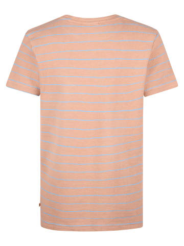 Petrol Industries Gestreiftes T-Shirt Baypoint in Braun