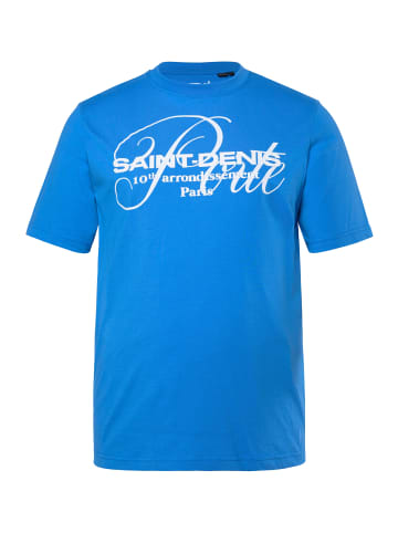 Men Plus Kurzarm T-Shirt in königsblau