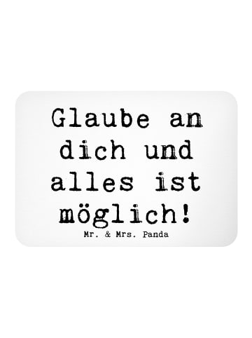 Mr. & Mrs. Panda Kühlschrankmagnet Spruch Vertrauen in eigene Fä... in Weiß