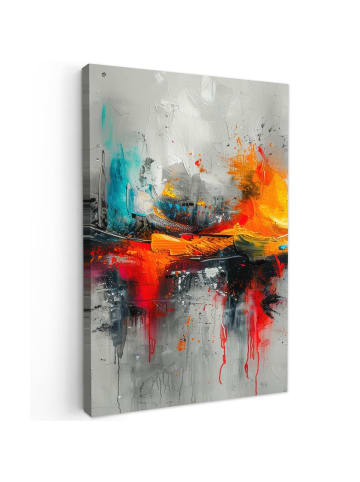 MuchoWow Poster mit Leiste Abstrakte Kunst Explosion  (BxH)