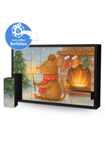Mr. & Mrs. Panda Befüllbarer Adventskalender Maus Weihnachten De... in Weiß