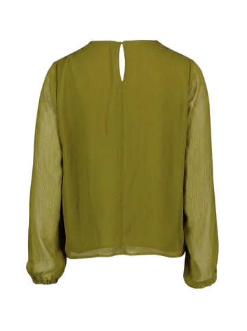 Zero Chiffonbluse mit Crinkle-Effekt in Fir Green
