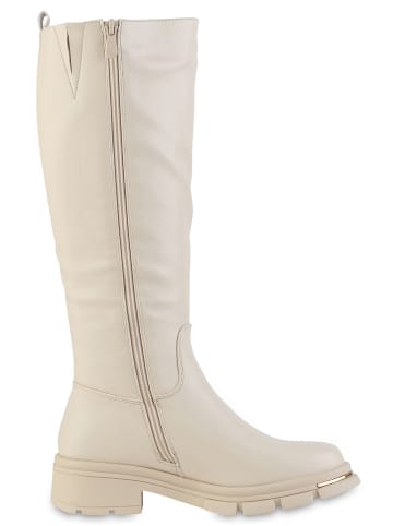 VAN HILL Klassische Stiefel Celia in Beige
