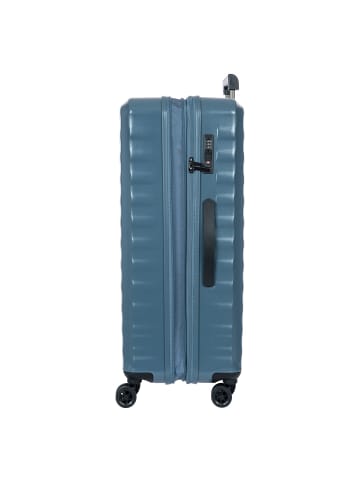BRIC`s Nausicaa 4 Rollen Trolley L 78 cm mit Dehnfalte grey blue