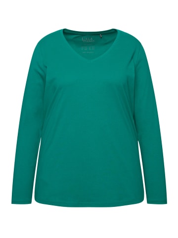 Ulla Popken Shirt in smaragd grün