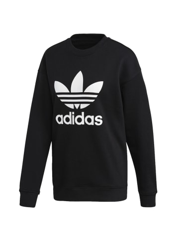 Adidas originals adidas Trefoil Crew Sweatshirt in Schwarz