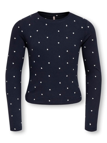 KIDS ONLY Langarmshirt Slim Fit Kogbella Mini Bio in night sky