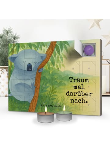 Mr. & Mrs. Panda Adventskalender Koalabär Design mit Spruch in Weiß