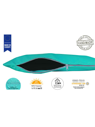 JACK 2er Set Outdoor Kissenhülle 60x60cm Uni in Türkis