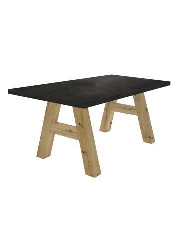 58 aufm Kessel ESSZIMMERTISCH Elia 2 180 x 90 x 75 Esstisch Asteiche/Schwarzstahl