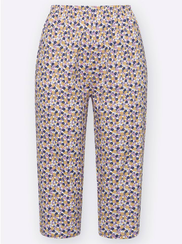 Sieh an! Capri-Schlafanzug in mauve-bedruckt