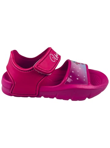 United Essentials Sandalen Einhorn mit Klettverschluss in Dunkelpink