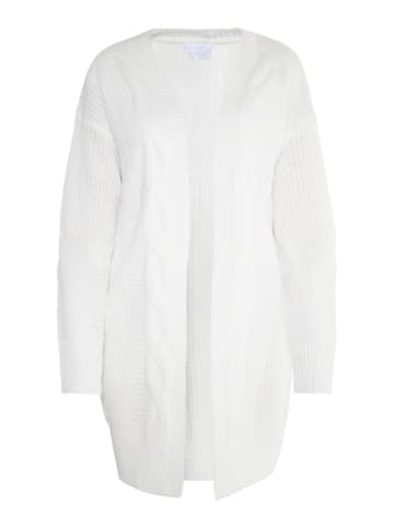 usha WHITE LABEL Damen Long Cardigan in Weiss