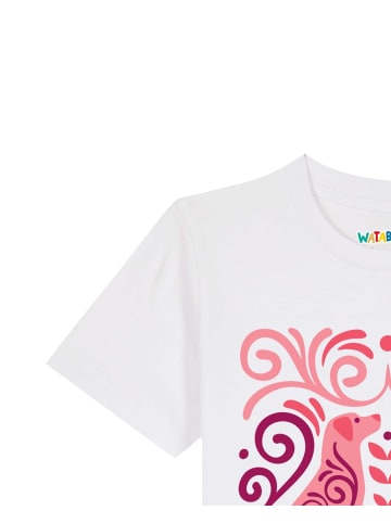 wat? Apparel T-Shirt Hundeliebe in Weiß