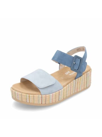 remonte Plateau Sandalen für Damen in blau