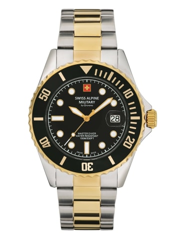 Swiss Alpine Military by Grovana Analoguhr für Herren in silber